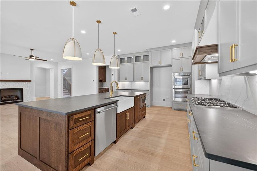 Furnished interior view inside a new home in Town Farms, Peachtree Corners (Image 36).