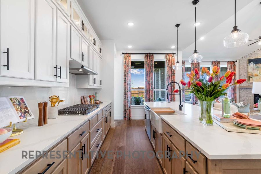 Furnished interior view inside a new home in Palmera Ridge: 80ft. lots, Leander (Image 27). Furnished interior view inside a new home in Palmera Ridge: 80ft. lots, Leander (Image 27).