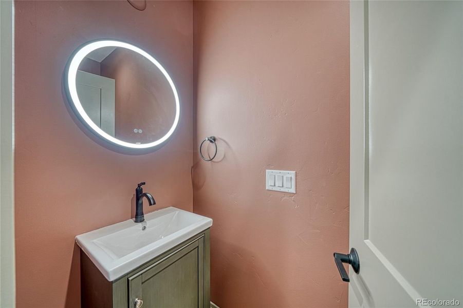 1/2 bathroom downstairs for guests and your convenience.