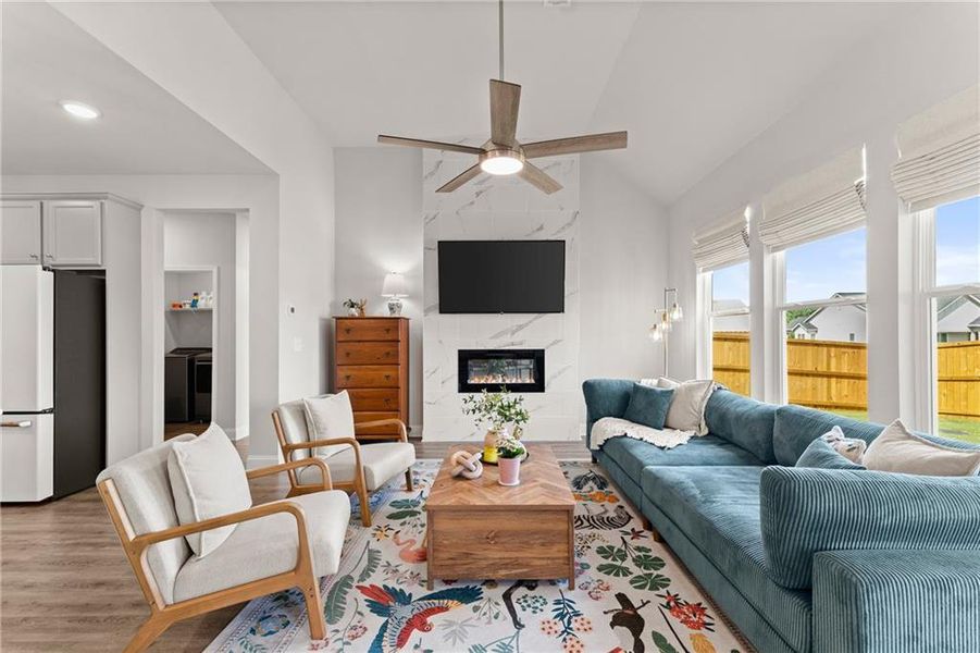 Furnished interior view inside a new home in , Homer (Image 36).