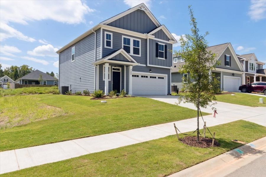 Front exterior of a new home in Tillery Park, Grovetown, GA, highlighting curb appeal (Image 16). Front exterior of a new home in Tillery Park, Grovetown, GA, highlighting curb appeal (Image 16).