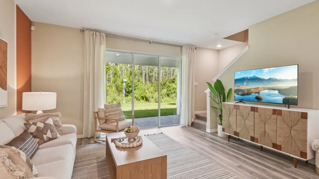Furnished interior view inside a new home in Towns at Woodsdale, Wesley Chapel (Image 9).
