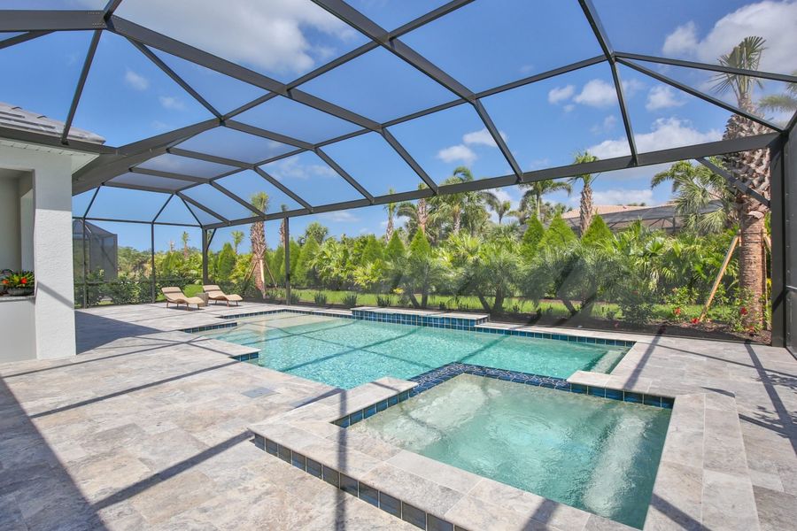 Exterior details and patio area of a home in Windward, Lakewood Ranch (Image 23).