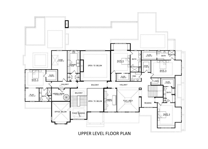 Upper Level Floor Plan Upper Level Floor Plan