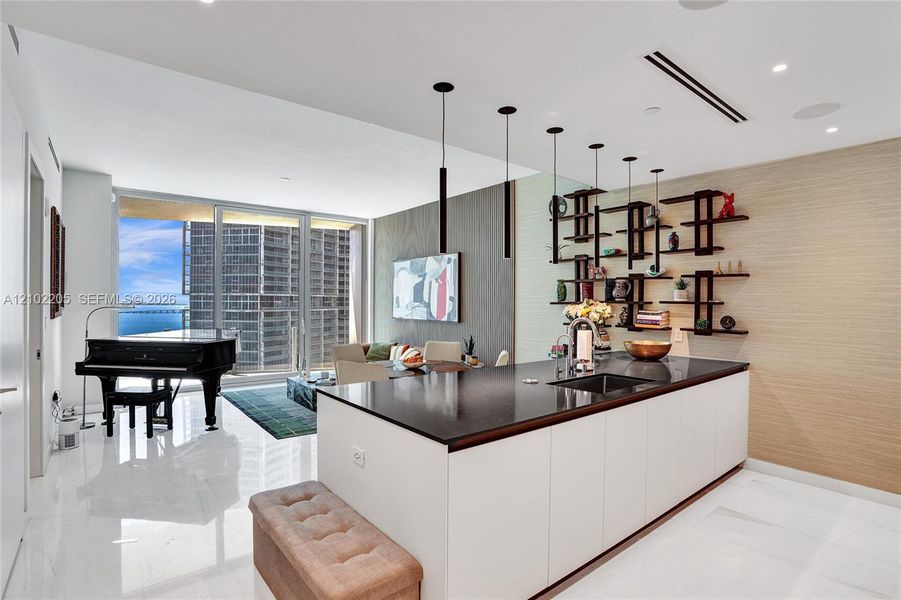 Furnished interior view inside a new home in , Miami (Image 4).