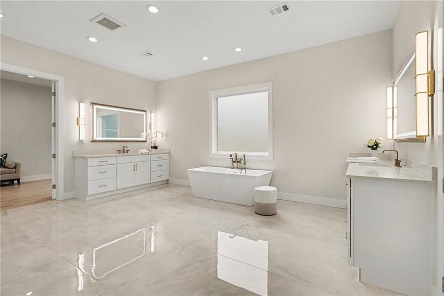 Furnished interior view inside a new home in , Alpharetta (Image 13).