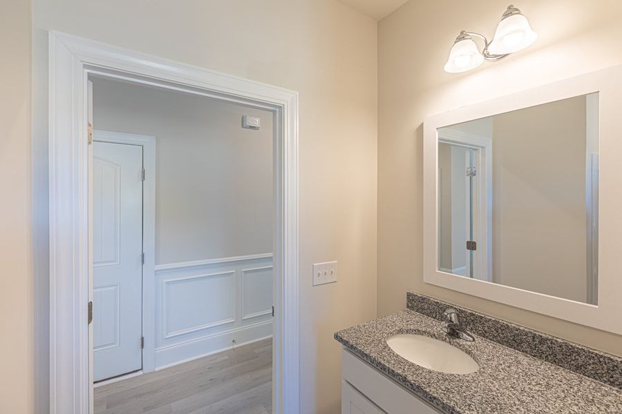 Representative furnished interior of a home built from the Habersham II by Great Southern Homes in Old Charleston Acres, Pelion (Image 14).