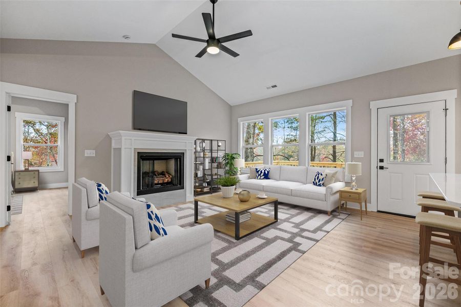 Furnished interior view inside a new home in , Hendersonville (Image 30). Furnished interior view inside a new home in , Hendersonville (Image 30).