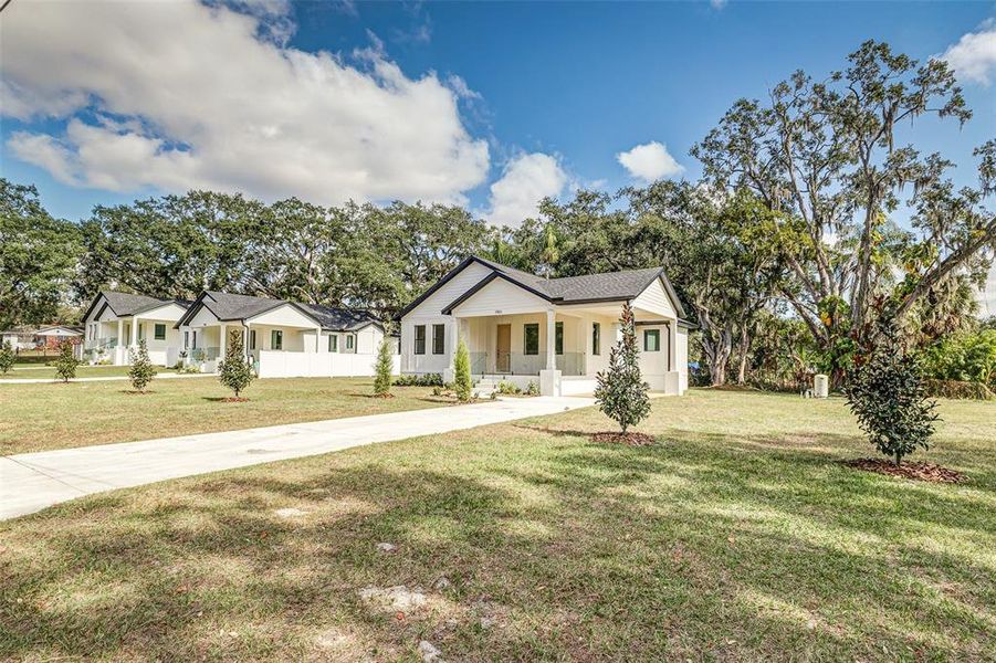 Front exterior of a new home in , Tampa, FL, highlighting curb appeal (Image 2). Front exterior of a new home in , Tampa, FL, highlighting curb appeal (Image 2).