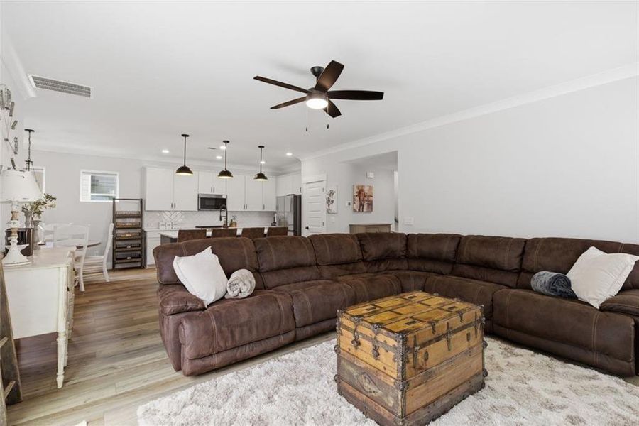 Furnished interior view inside a new home in Marble Tree, Ball Ground (Image 9). Furnished interior view inside a new home in Marble Tree, Ball Ground (Image 9).