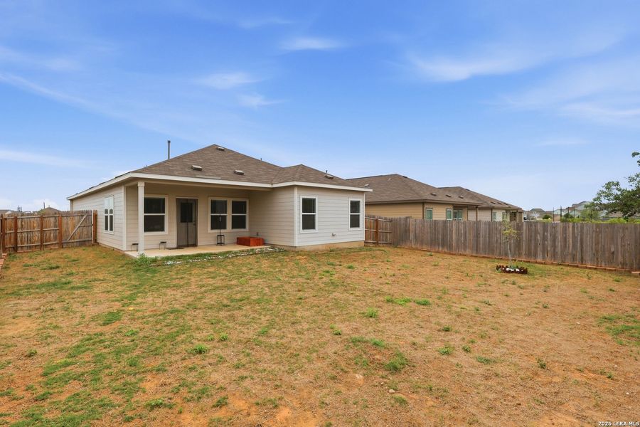 Exterior details and patio area of a home in , San Antonio (Image 4). Exterior details and patio area of a home in , San Antonio (Image 4).