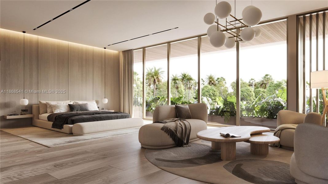 Furnished interior view inside a new home in , Miami (Image 7). Furnished interior view inside a new home in , Miami (Image 7).