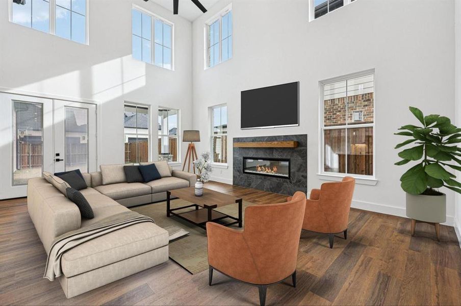 Furnished interior view inside a new home in , Rowlett (Image 21).