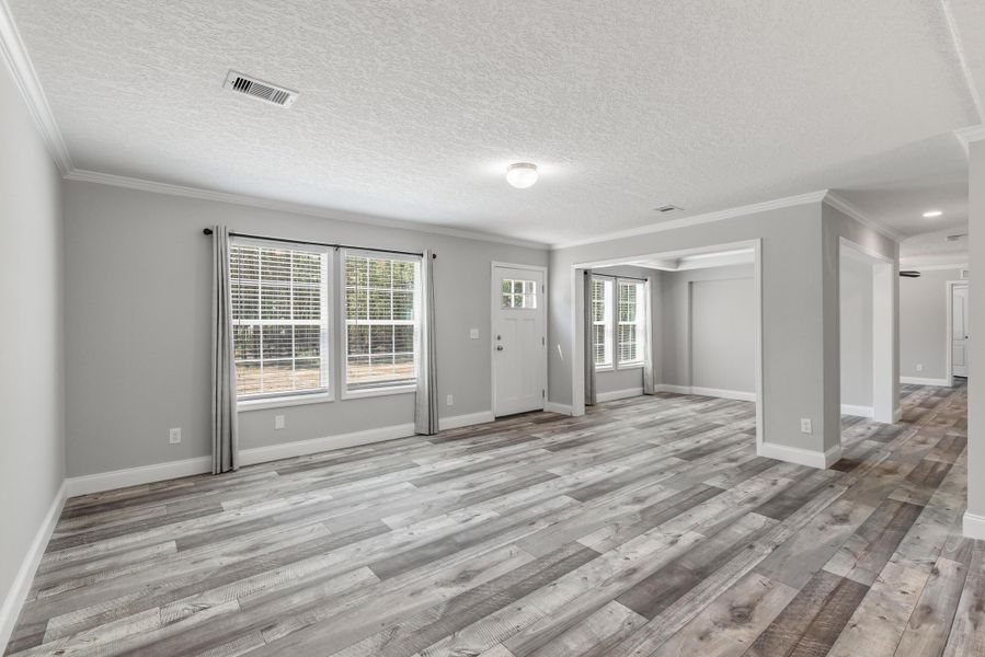 Spacious, unfurnished interior of a new home in , Pineville (Image 16). Spacious, unfurnished interior of a new home in , Pineville (Image 16).