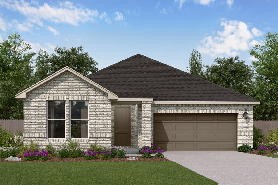 Representative exterior photo of a completed home built from the Hollis by Risewell Homes in Raburn Reserve, Tomball, TX (Image 3). Representative exterior photo of a completed home built from the Hollis by Risewell Homes in Raburn Reserve, Tomball, TX (Image 3).