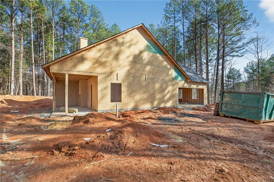 In-progress construction of a new home in , Cedartown, GA (Image 34).