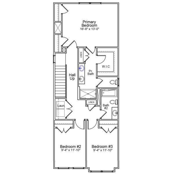 2D floor plan layout of this home in Central Creek, Goose Creek, SC (Image 4).