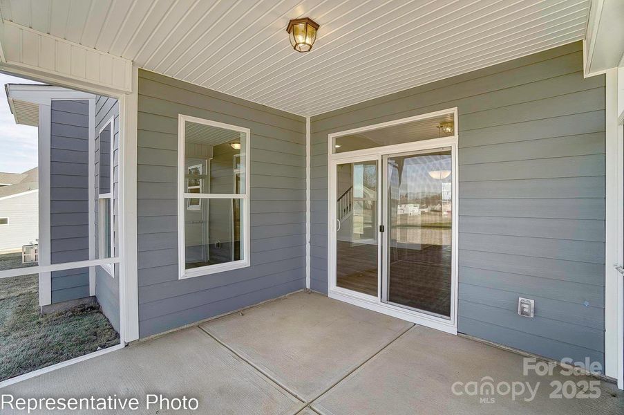 Homesite 36 features a covered porch