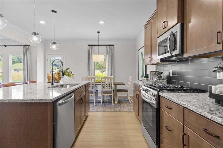 Furnished interior view inside a new home in Saddle Ridge, Calhoun (Image 14).