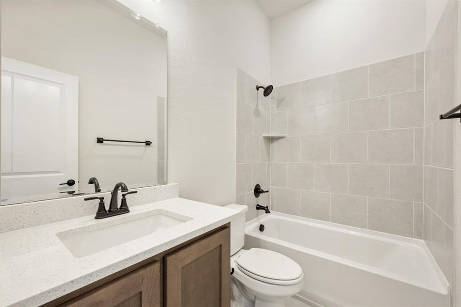 Furnished interior view inside a new home in Hunters Ridge, Crowley (Image 12). Furnished interior view inside a new home in Hunters Ridge, Crowley (Image 12).