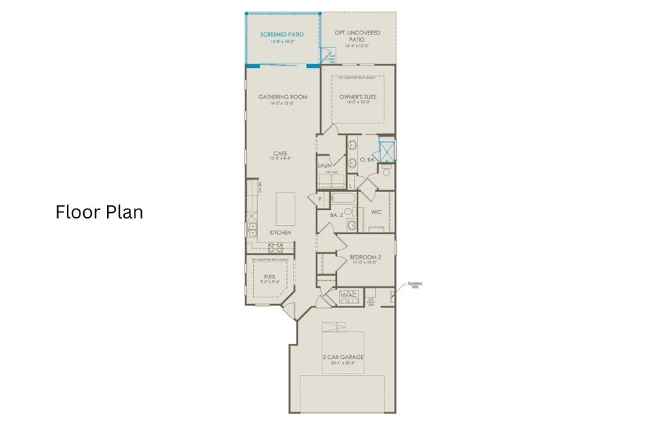 2D floor plan layout of this home in Carolina Overlook, Clayton, NC (Image 4). 2D floor plan layout of this home in Carolina Overlook, Clayton, NC (Image 4).