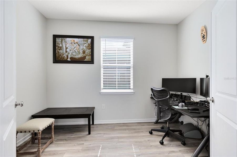Furnished interior view inside a new home in Isles of Lake Nona, Orlando (Image 24). Furnished interior view inside a new home in Isles of Lake Nona, Orlando (Image 24).