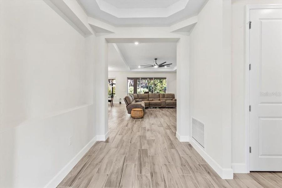 Spacious, unfurnished interior of a new home in Windchase at Halifax Plantation, Ormond Beach (Image 23). Spacious, unfurnished interior of a new home in Windchase at Halifax Plantation, Ormond Beach (Image 23).