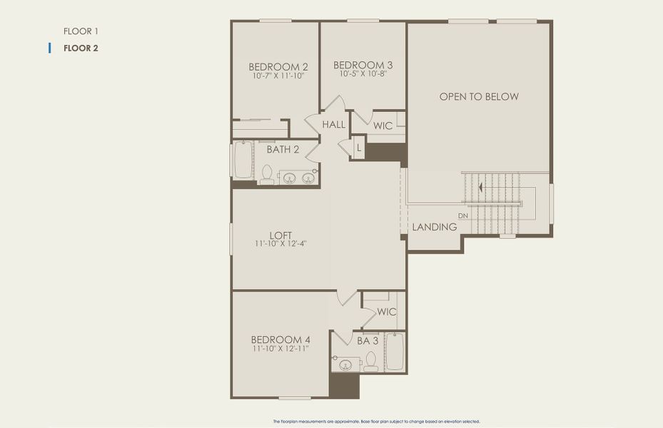 Prato Floor Plan, Quick Move-In Home, Floor 2