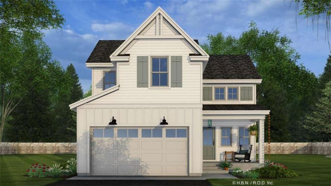 Front exterior of a new home in , Carrollton, GA, highlighting curb appeal (Image 18).