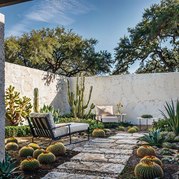 View of patio / terrace with a fenced backyard