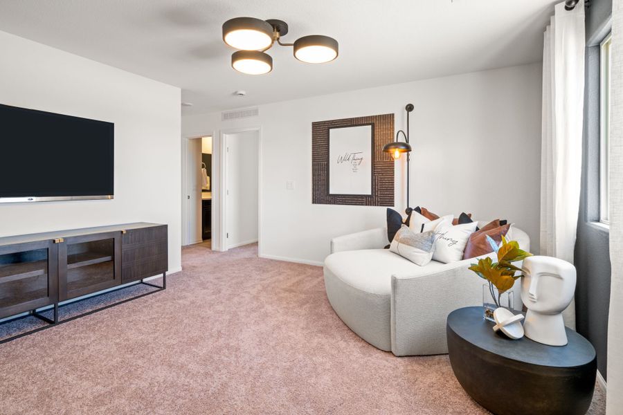 Representative furnished interior of a home built from the Kaufman by Pulte Homes in Strata, Dacono (Image 16).