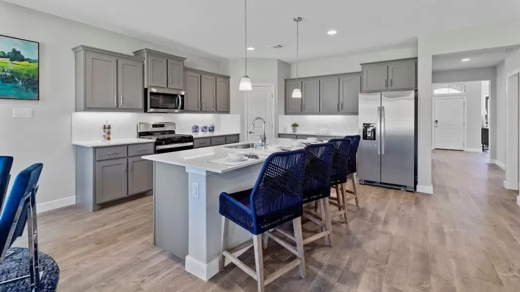 Furnished interior view inside a new home in Bluestem, Rhome (Image 5).