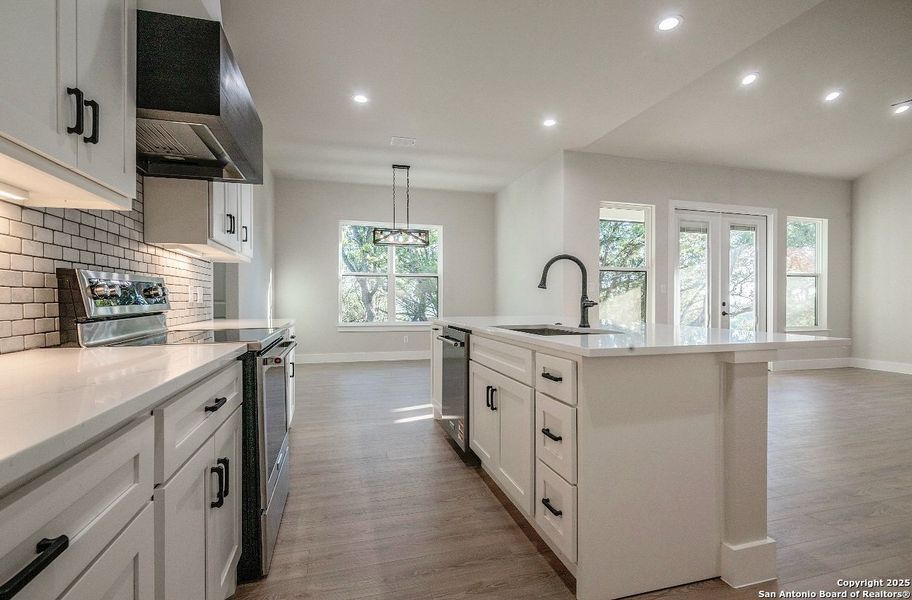 Furnished interior view inside a new home in , Fischer (Image 8). Furnished interior view inside a new home in , Fischer (Image 8).