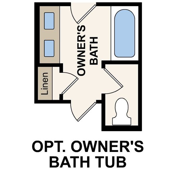 2D floor plan layout for the Gannet by Century Communities in Vue at Evelyn, Austin, TX (Image 4).