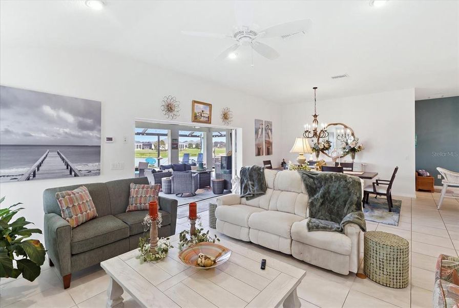 Furnished interior view inside a new home in , The Villages (Image 27).