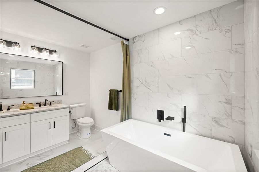 Furnished interior view inside a new home in , Atlanta (Image 54).