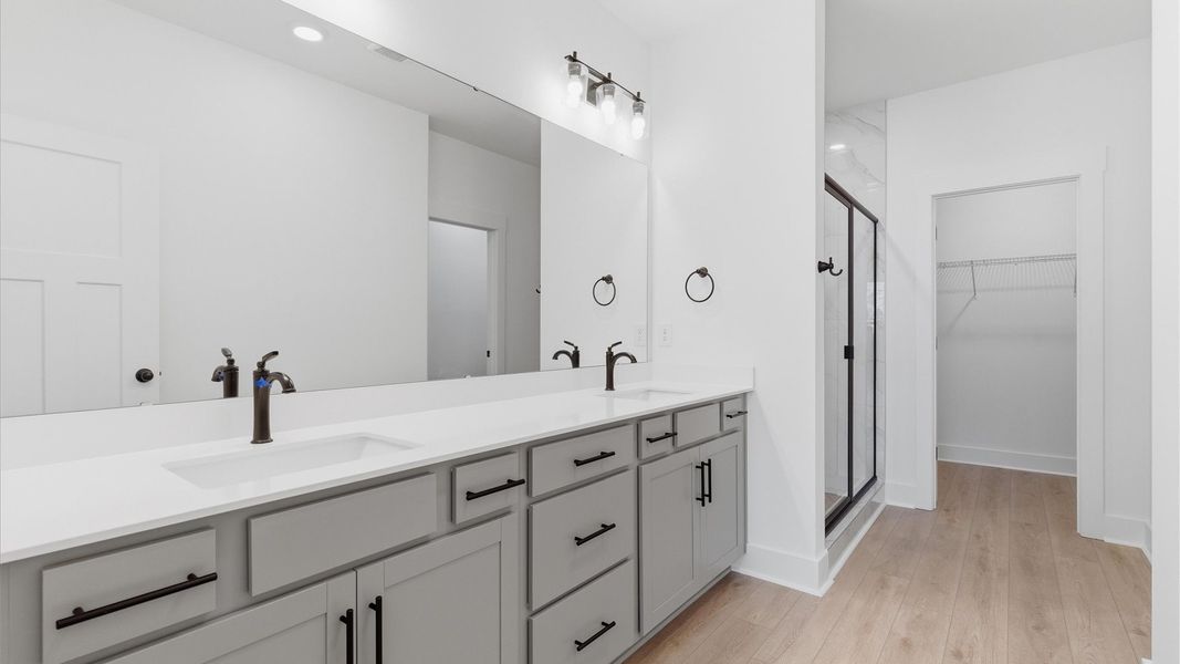 Furnished interior view inside a new home in Village at Midway, Anderson (Image 17).