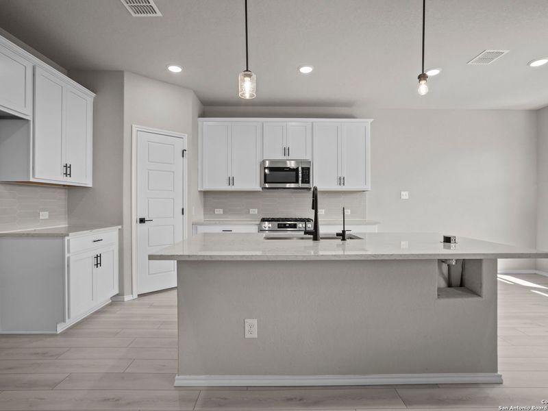 Furnished interior view inside a new home in Horizon Pointe, Converse (Image 4).