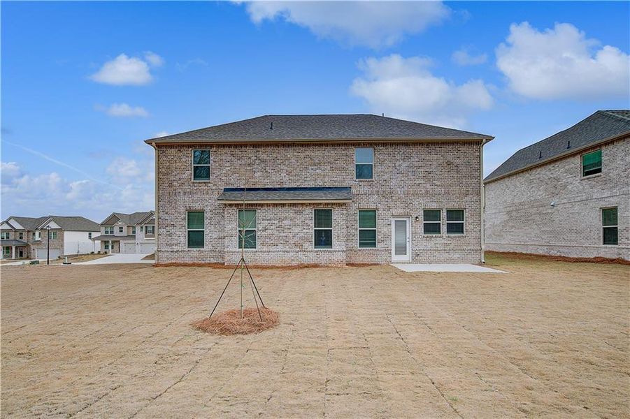 Exterior details and patio area of a home in Adagio, Dacula (Image 20).