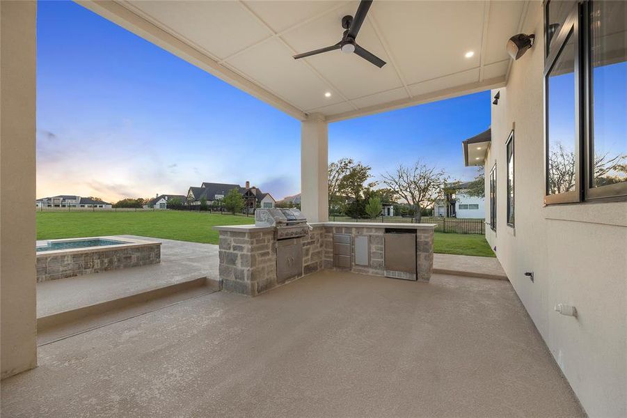 Exterior details and patio area of a home in , Heath (Image 23).