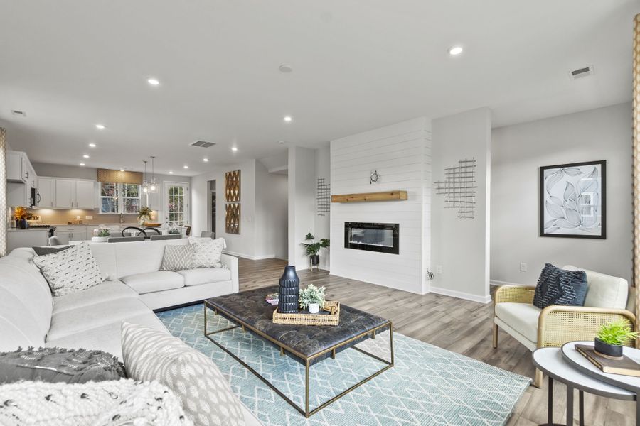 Stratford III Great Room in Waterstone at Lake Norman