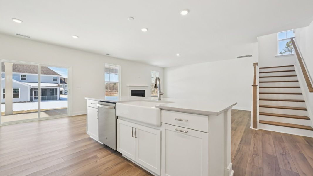 Representative furnished interior of a home built from the Norris by DRB Homes in Blake Pond, Lillington (Image 19).