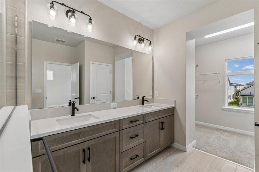 Furnished interior view inside a new home in Weslyn Park in Sunbridge 34', St. Cloud (Image 5).