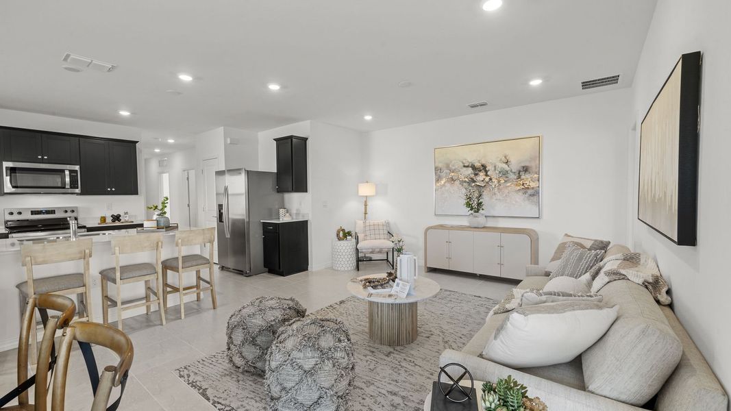 Furnished interior view inside a new home in Whispering Lakes, Lehigh Acres (Image 18). Furnished interior view inside a new home in Whispering Lakes, Lehigh Acres (Image 18).