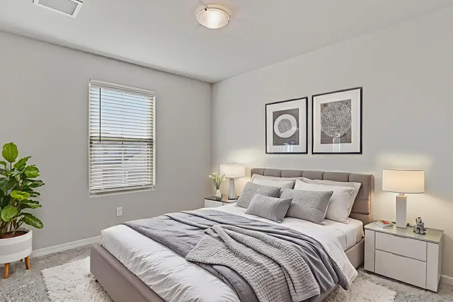 Furnished interior view inside a new home in Emerald Estates, Horizon City (Image 1). Furnished interior view inside a new home in Emerald Estates, Horizon City (Image 1).