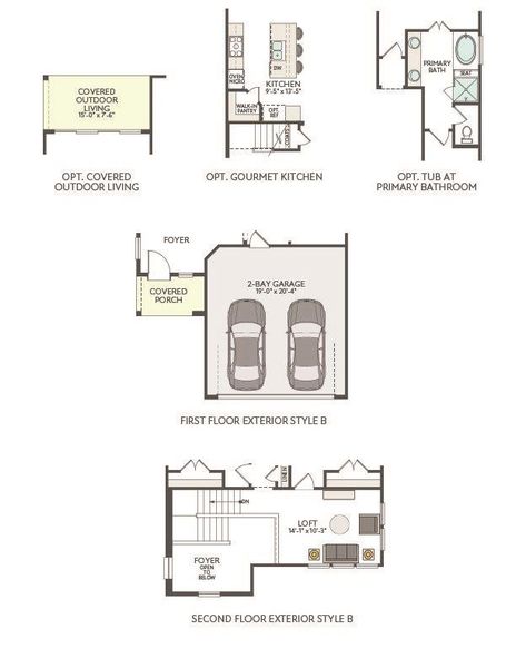 2D floor plan layout of this home in Flora, Hutto, TX (Image 4).