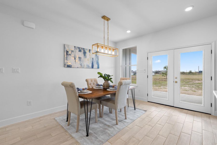 Furnished interior view inside a new home in , McDade (Image 6).