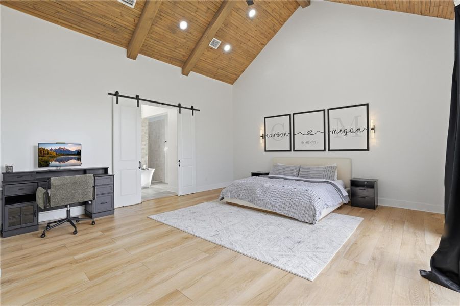 Furnished interior view inside a new home in , Willis (Image 41).