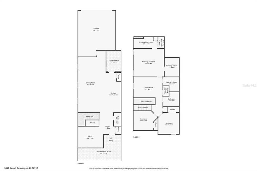 2D floor plan layout of this home in , Apopka, FL (Image 5).