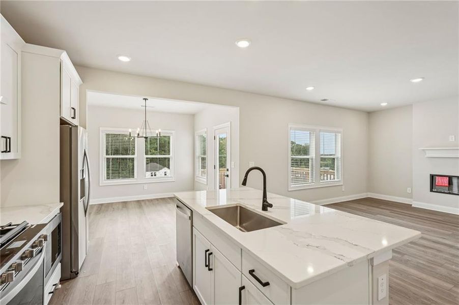 Furnished interior view inside a new home in Hemingway - Reserve Series, Cumming (Image 10).